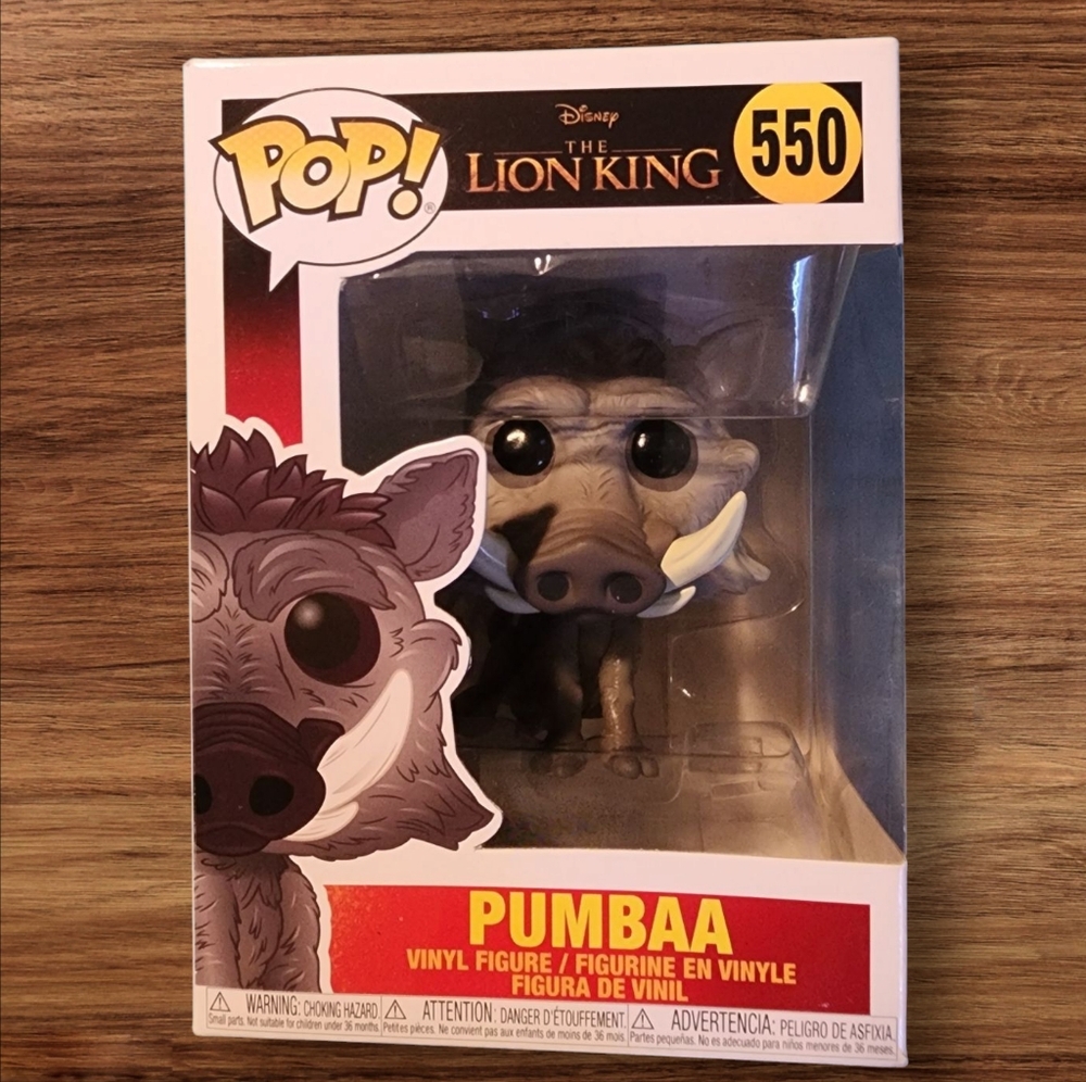 Funko Pop Pumbaa From Disney's The Lion King #550  IOB